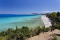 Turquoise waters of Agios Ioannis Beach at Lefkada, Greece