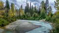 The Turquoise Waters of Fitzsimmons Creek at the Village of Whistler