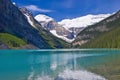 Turquoise waters of lake louise