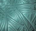 Turquoise wavy abstract fractal background