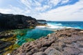 Secret spot in Lanzarote Natural Pools, Spain, Europe.