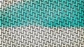 Turquoise and White Basket Twill Texture Royalty Free Stock Photo