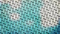 Turquoise and White Basket Weave Background Royalty Free Stock Photo