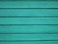 Turquoise Wood background - painted wooden planks for desk table wall or floor Royalty Free Stock Photo