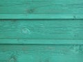 Turquoise Wood background - painted wooden planks for desk table wall or floor Royalty Free Stock Photo