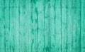 Turquoise wooden planks Royalty Free Stock Photo