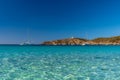 Turredda beach, Sardinia, in a summer day