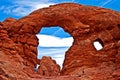 Turret Arch in Arches National Park close up