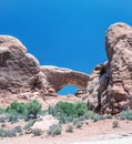 Turret Arch in Arches National Park, Utah Royalty Free Stock Photo