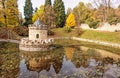 Turret in Bojnice, Slovakia, autumn park