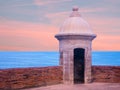 Turret at Castillo San Cristobal in San Juan, Puerto Rico Royalty Free Stock Photo