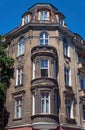 Turret and facade Art Nouveau building Royalty Free Stock Photo