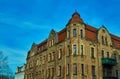 Turret and facade Art Nouveau building Royalty Free Stock Photo