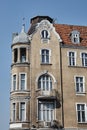 Turret and facade Art Nouveau building Royalty Free Stock Photo