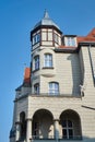 Turret and facade Art Nouveau building Royalty Free Stock Photo