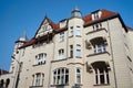 Turret and facade Art Nouveau building Royalty Free Stock Photo