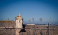 Turret fort in Lagos Portugal Royalty Free Stock Photo