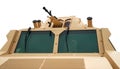 Turret with guns of combat armored vehicule Royalty Free Stock Photo