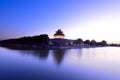 The turret and moat in beijing forbidden city Royalty Free Stock Photo