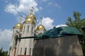 The turret of a T-34 tank near the Church of All Saints on Mamayev Kurgan in Volgograd