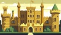 Turreted Cartoon Palace aI generated Royalty Free Stock Photo