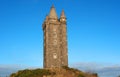 The Turreted Scrabo tower built of Scrabo stone quarried from the hill on which it stands