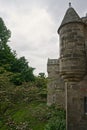 Turrets at Cawdor Castle in the Highlands of Scotland Royalty Free Stock Photo