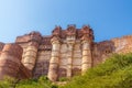 Turrets on the Mehrangarh Fort Royalty Free Stock Photo