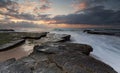 Turrimetta rockshelf Sydney Australia Royalty Free Stock Photo