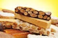 Turron, polvorones and mantecados, typical christmas confections Royalty Free Stock Photo