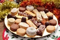 Turron, polvorones and mantecados, typical christmas confections Royalty Free Stock Photo