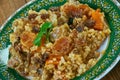 Tursu qovurma plov