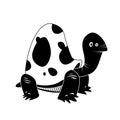 Turtle - black & white animal series