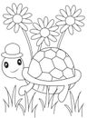 Turtle coloring page