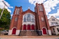 Turtle Creek, Pennsylvania, USA An old church, non denominational, on Grant Street Royalty Free Stock Photo