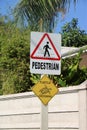 Turtle crossing sign Royalty Free Stock Photo
