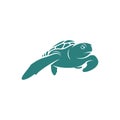 Turtle design vector illustration, Creative Turtle logo design concepts template, icon symbol Royalty Free Stock Photo
