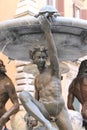 Turtle fountain in Rome Royalty Free Stock Photo