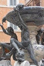 Turtle fountain in Rome Royalty Free Stock Photo
