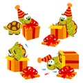 Turtle and gift