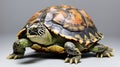 Turtle on white background Royalty Free Stock Photo