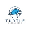 Turtle icon, Sea turtle vector illustration, Logo for buttons, websites, mobile apps and other design needs Royalty Free Stock Photo