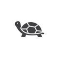 Turtle icon vector, filled flat sign