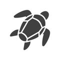 Turtle Icon. Vector on a white background.