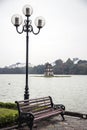 Turtle lake in the capital of vietnam hanoi