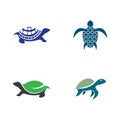 Turtle logo vector icon Royalty Free Stock Photo