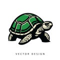 turtle minimalist simple vector design AI generated Royalty Free Stock Photo