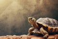 Turtle mockup background. Generate Ai Royalty Free Stock Photo