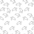 Turtle pattern seamless