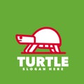 Turtle red line art Royalty Free Stock Photo